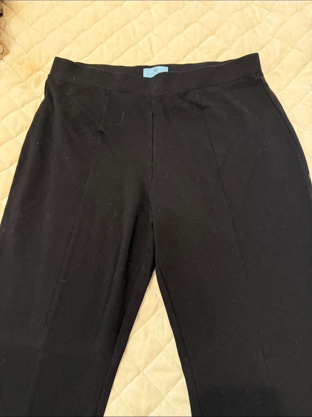 CeCe Black Women's Straight-Leg Trousers